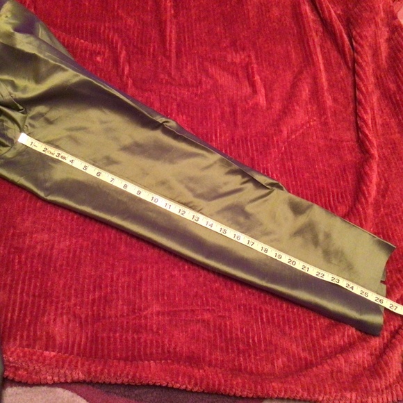 Vintage 90s Pant Suit - Silk Olive Green - Picture 8 of 12